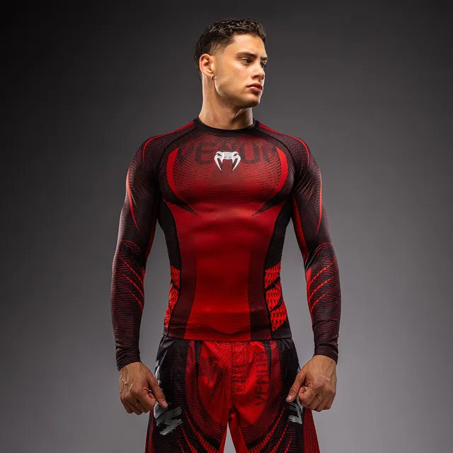 venum-galactic-3-0-langarm-rashguard-rot-silber-f-r-herren image 1