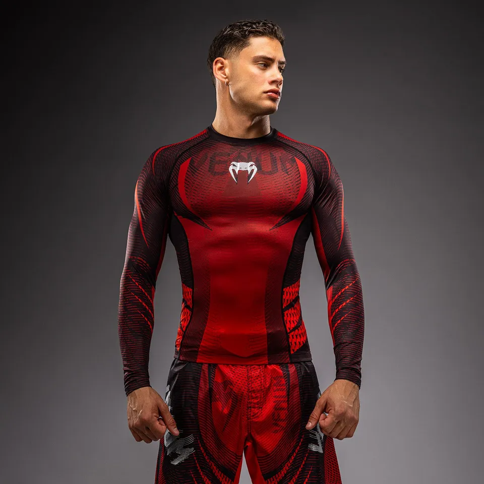 venum-galactic-3-0-langarm-rashguard-rot-silber-f-r-herren image 1