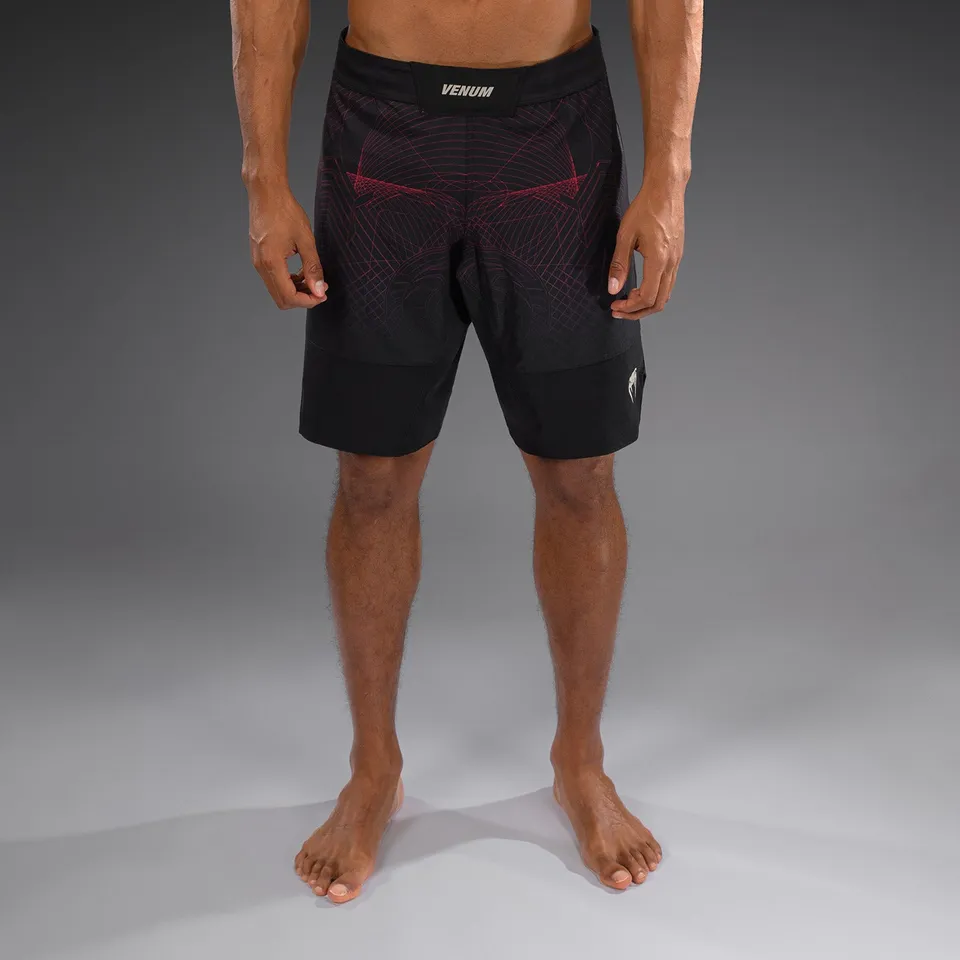 venum-g-fit-air-kampfshorts-herren-tiefschwarz-feuerrot image 1