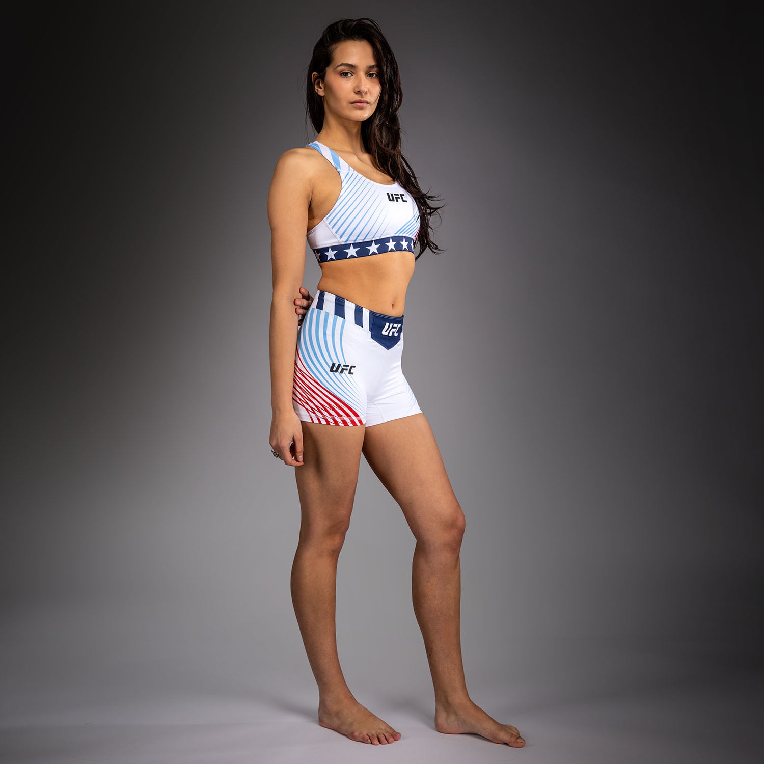 ufc-freedom-250-by-venum-authentic-vale-tudo-shorts-short-fit-damen-wei image 4