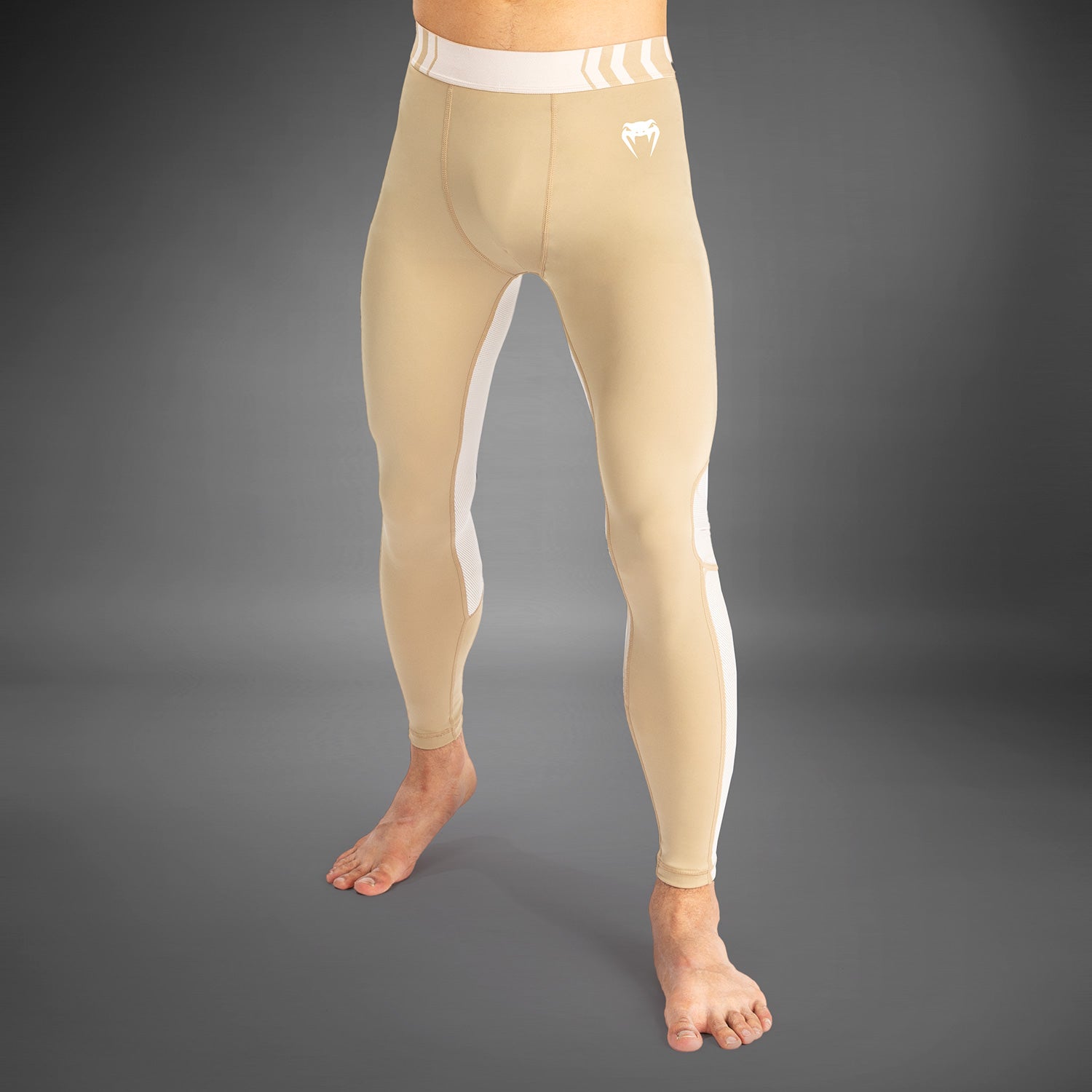 venum-tempest-herren-spats-kompressionshose-beige-sand image 8