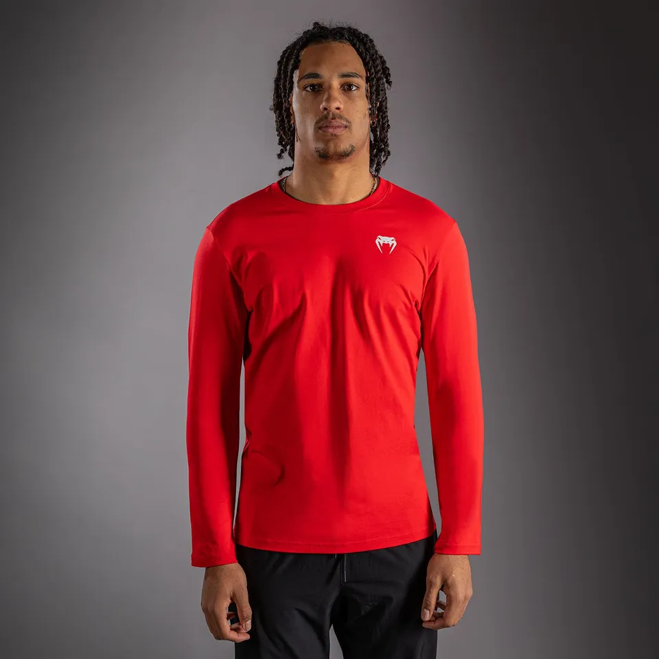 venum-lineup-langarm-t-shirt-rot-wei image 1