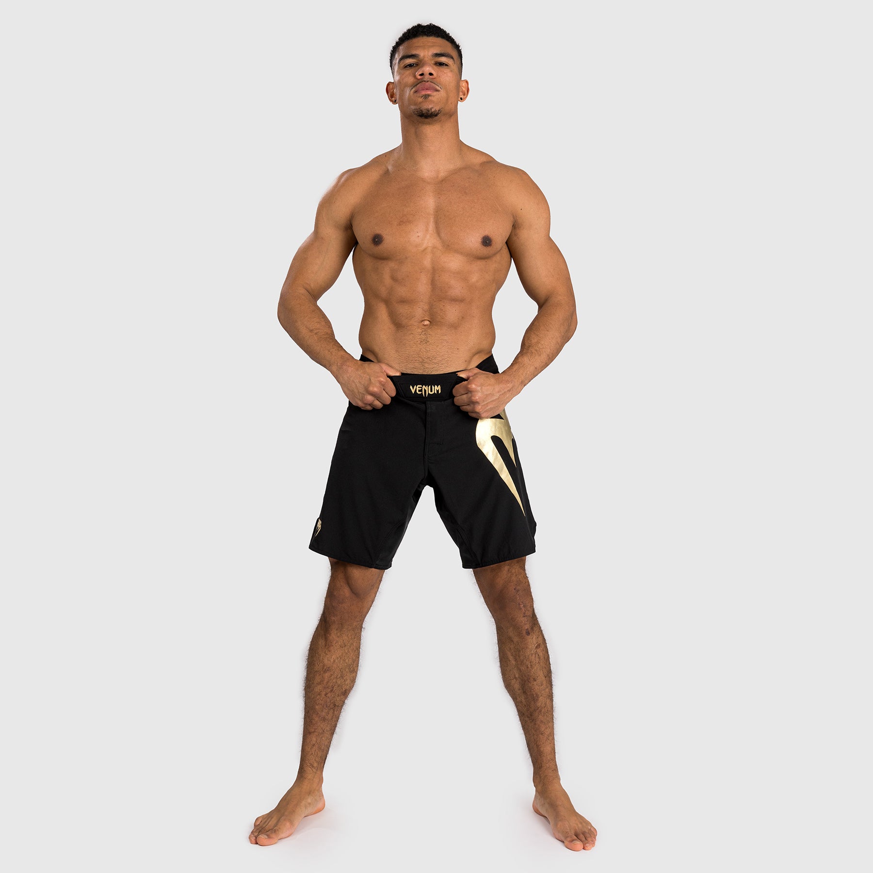venum-light-5-0-fight-shorts-schwarz-gold image 1