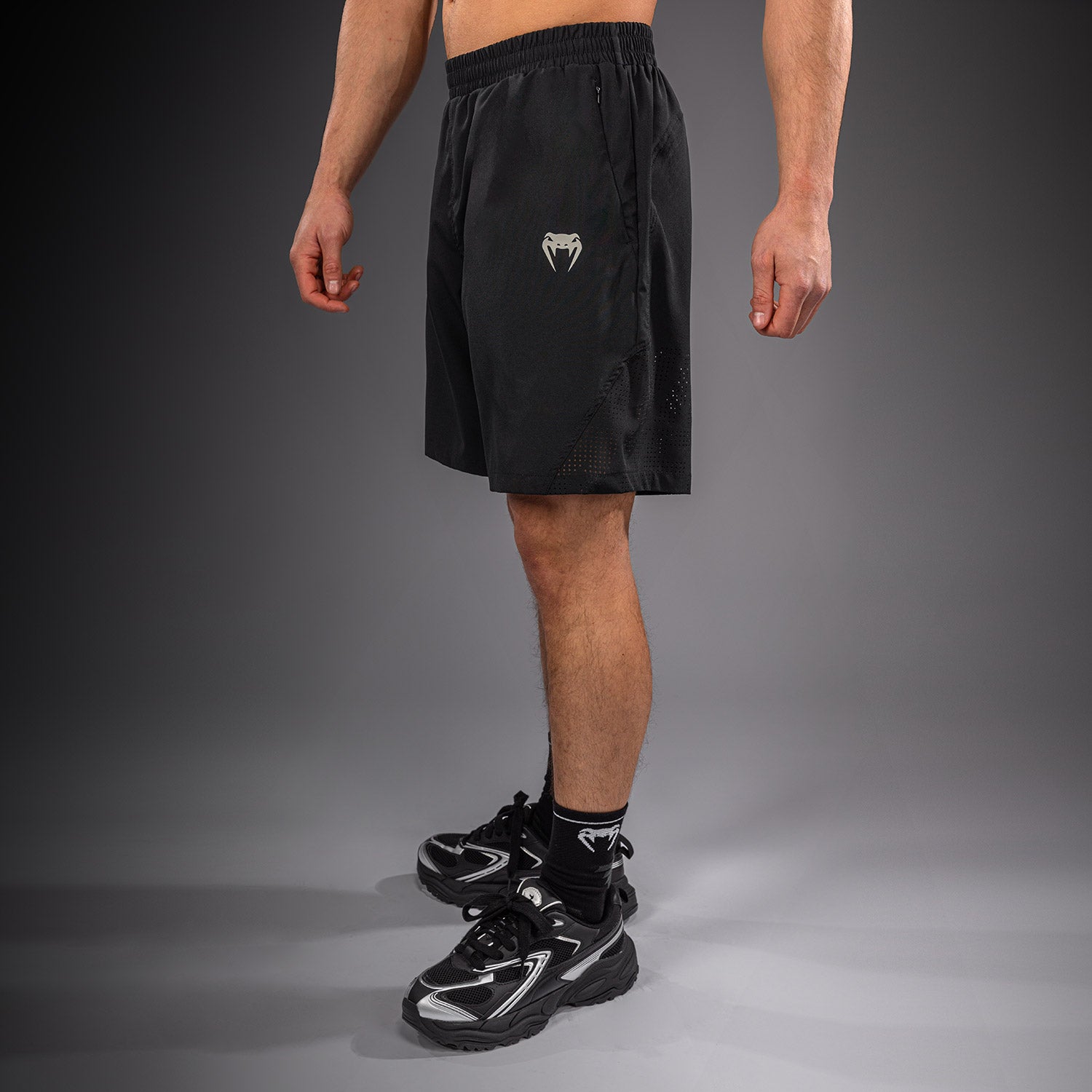 venum-lazer-trainingsshorts-schwarz-grau image 3