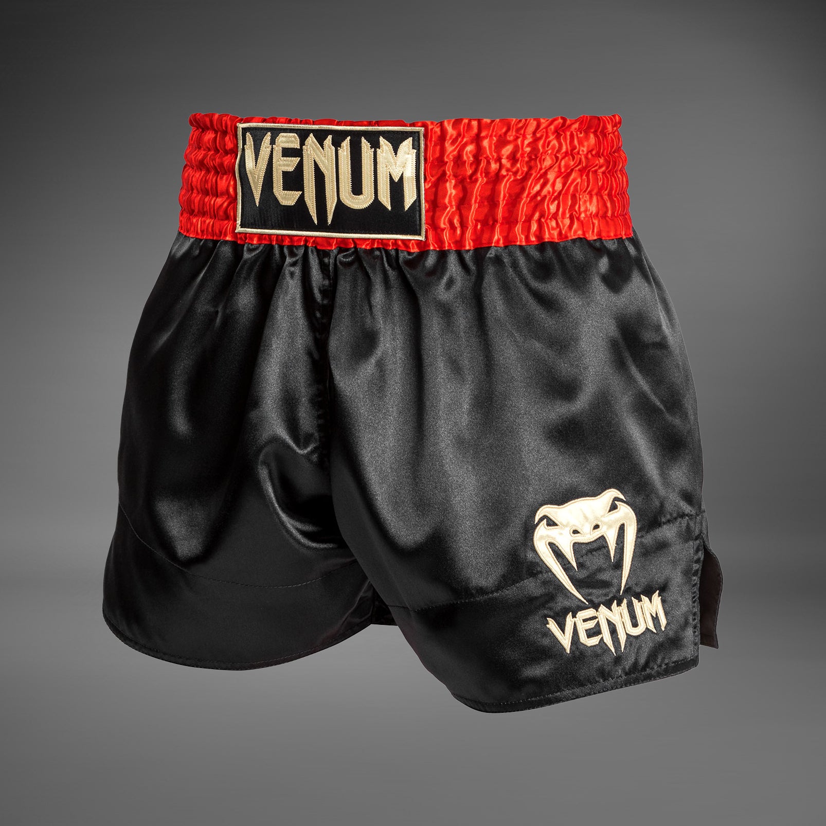 venum-classic-muay-thai-shorts-rot-schwarz-gold image 3