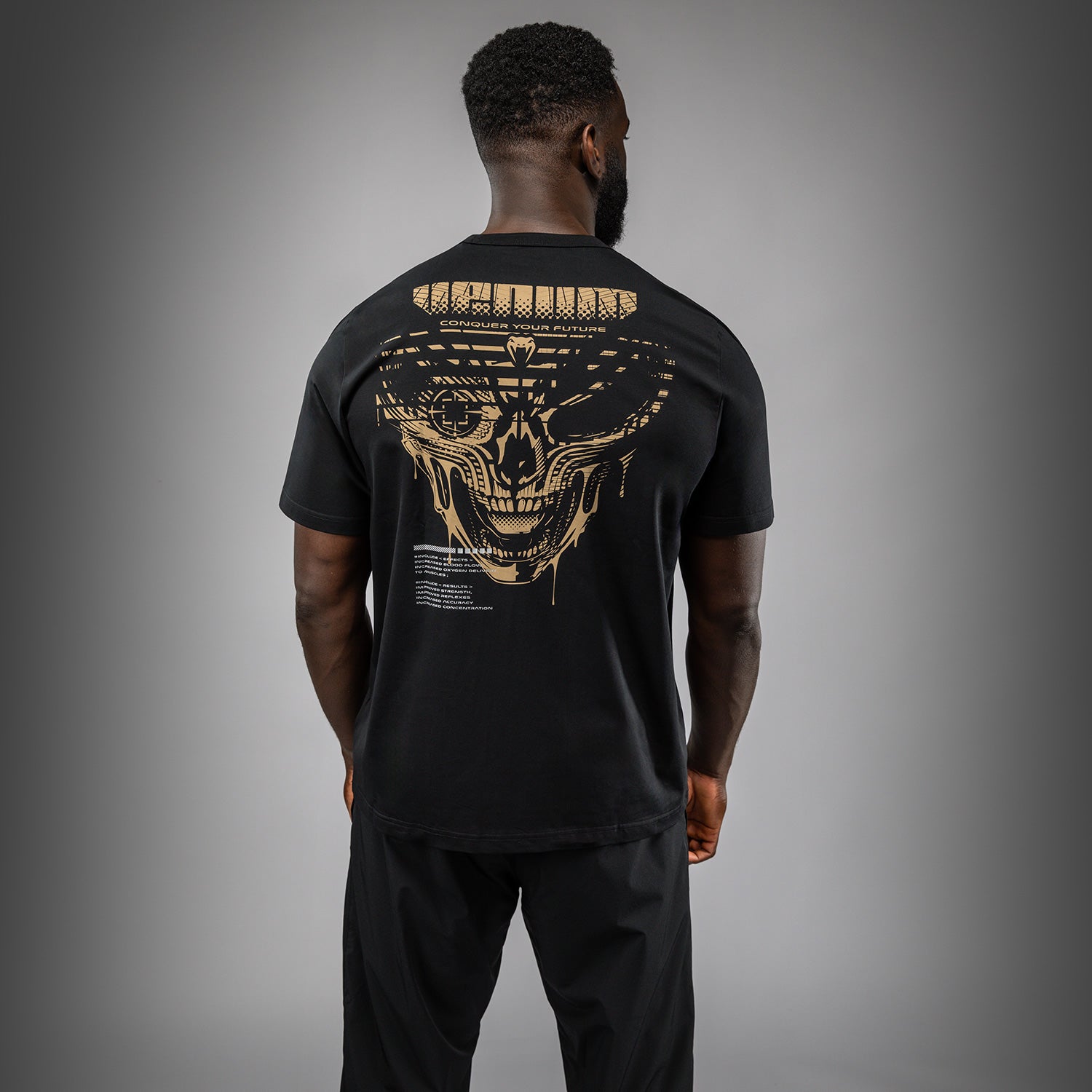 venum-invader-herren-t-shirt-schwarz-sand image 1