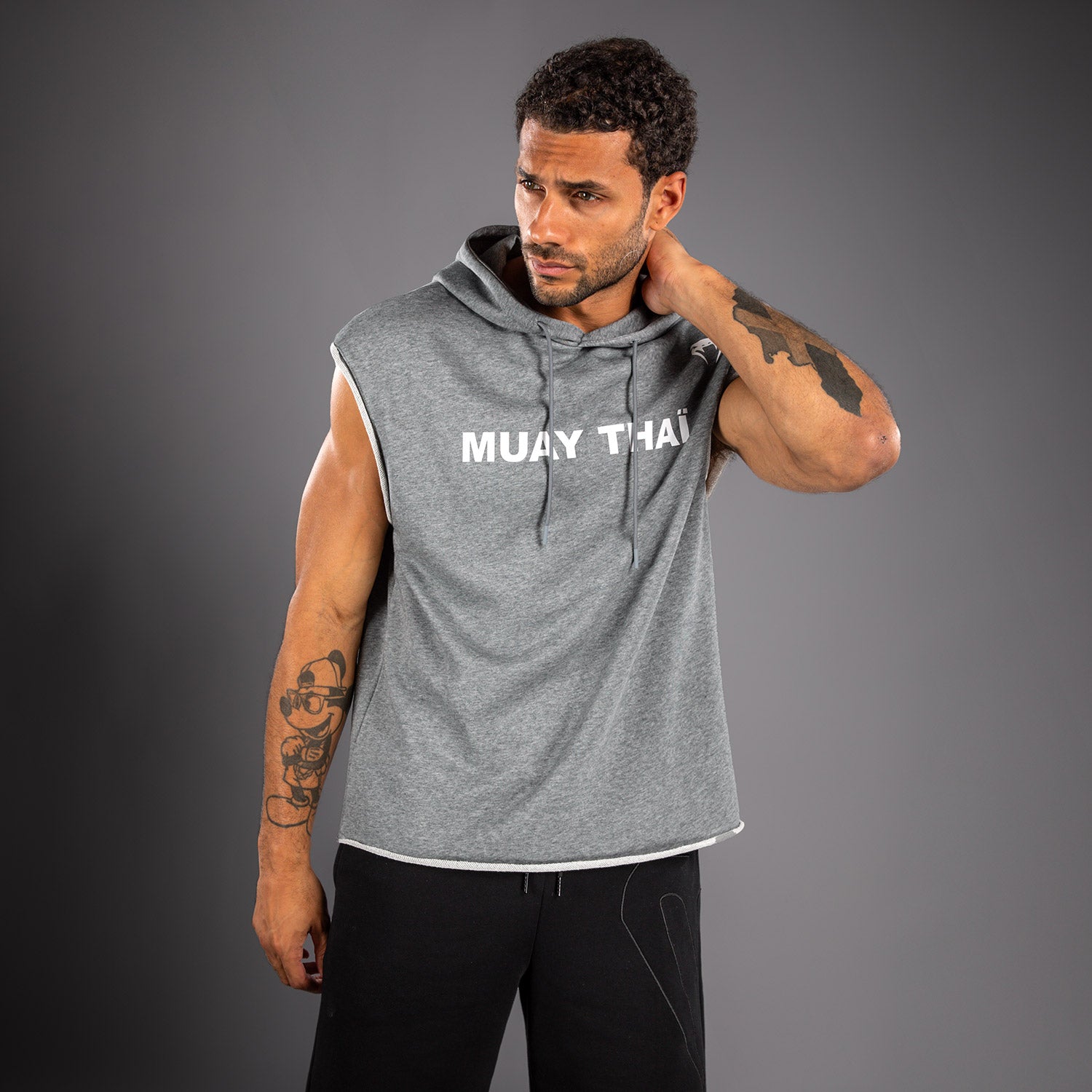 venum-muay-thai-vt-rmelloser-hoodie-herren-meliert-grau image 2
