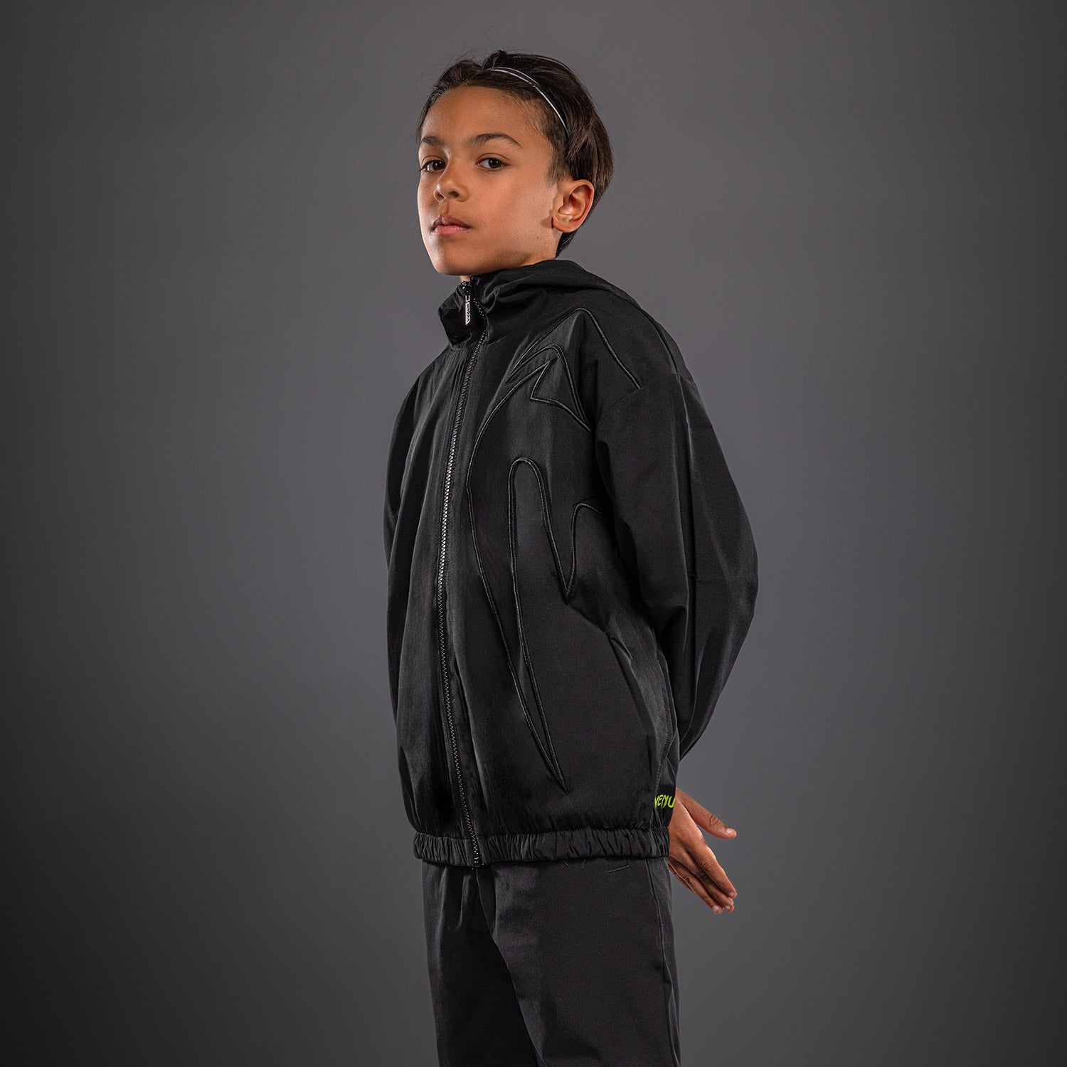 venum-giant-3d-trainingsjacke-kinder-schwarz image 2