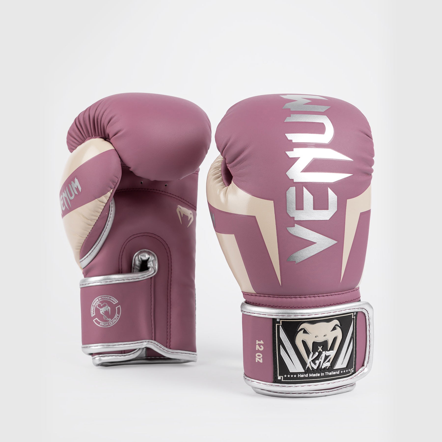 venum-x-kaz-boxhandschuhe-orchidee-silber image 2