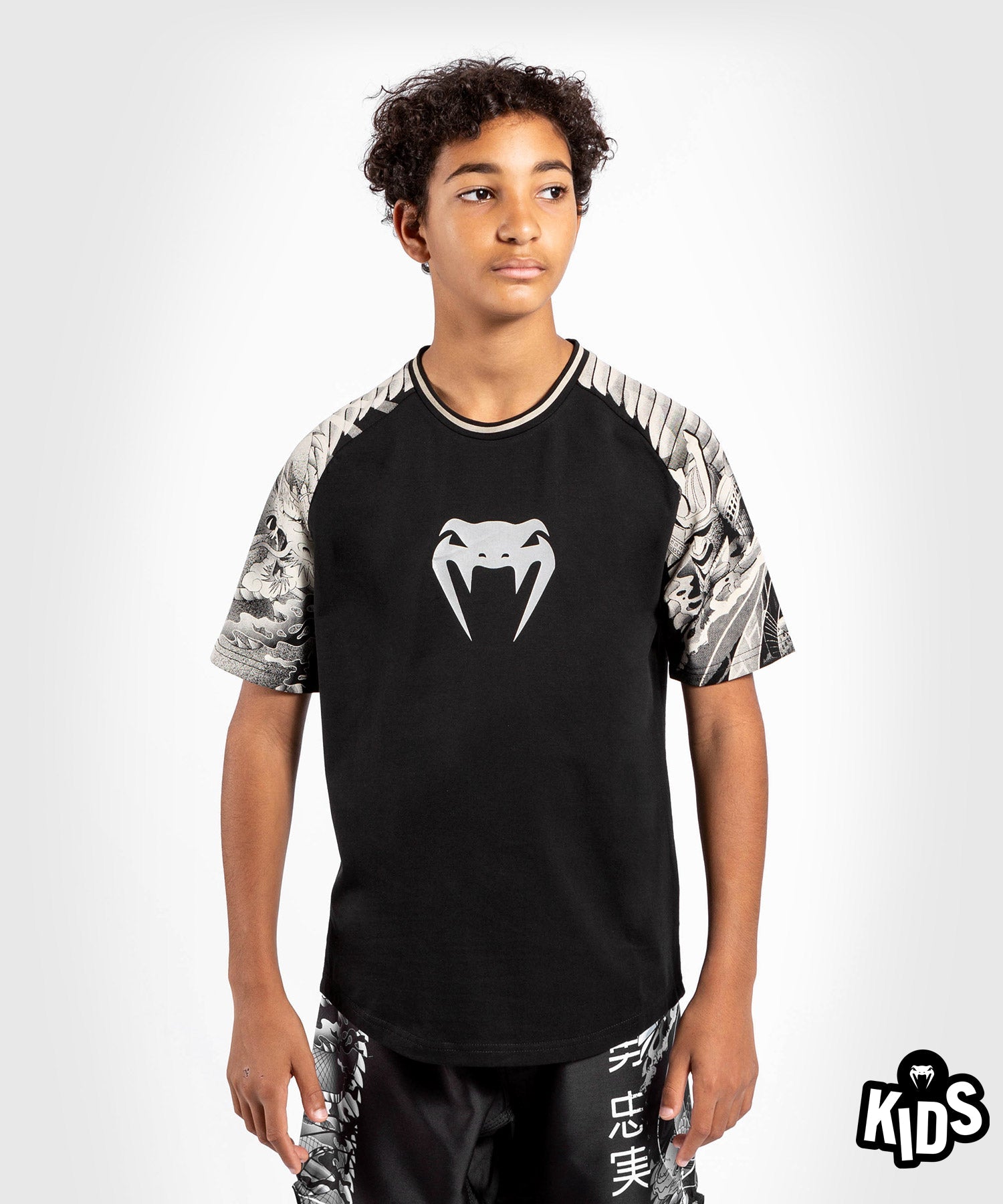 venum-ykz21-t-shirt-kinder-schwarz-wei image 1