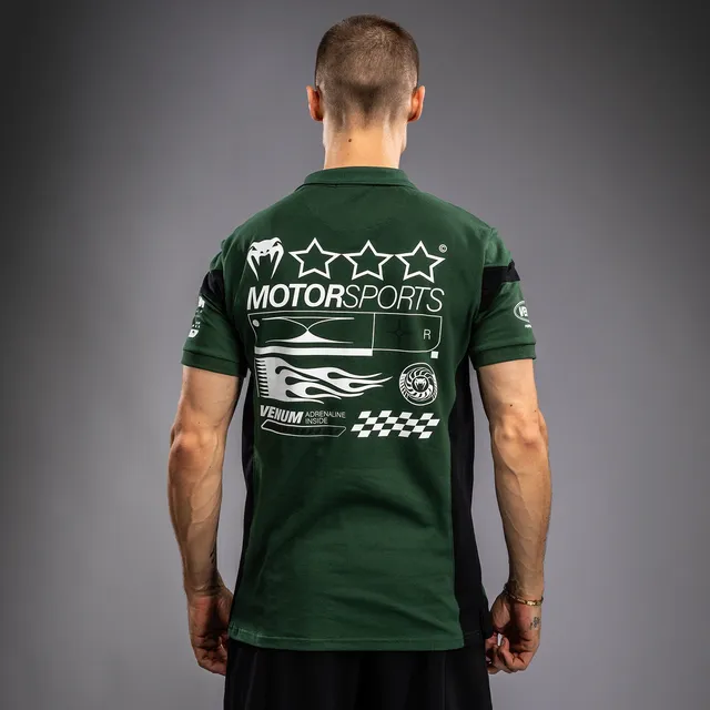 venum-motorsport-baumwollpolo-herren-tiefwald-gr-n image 1