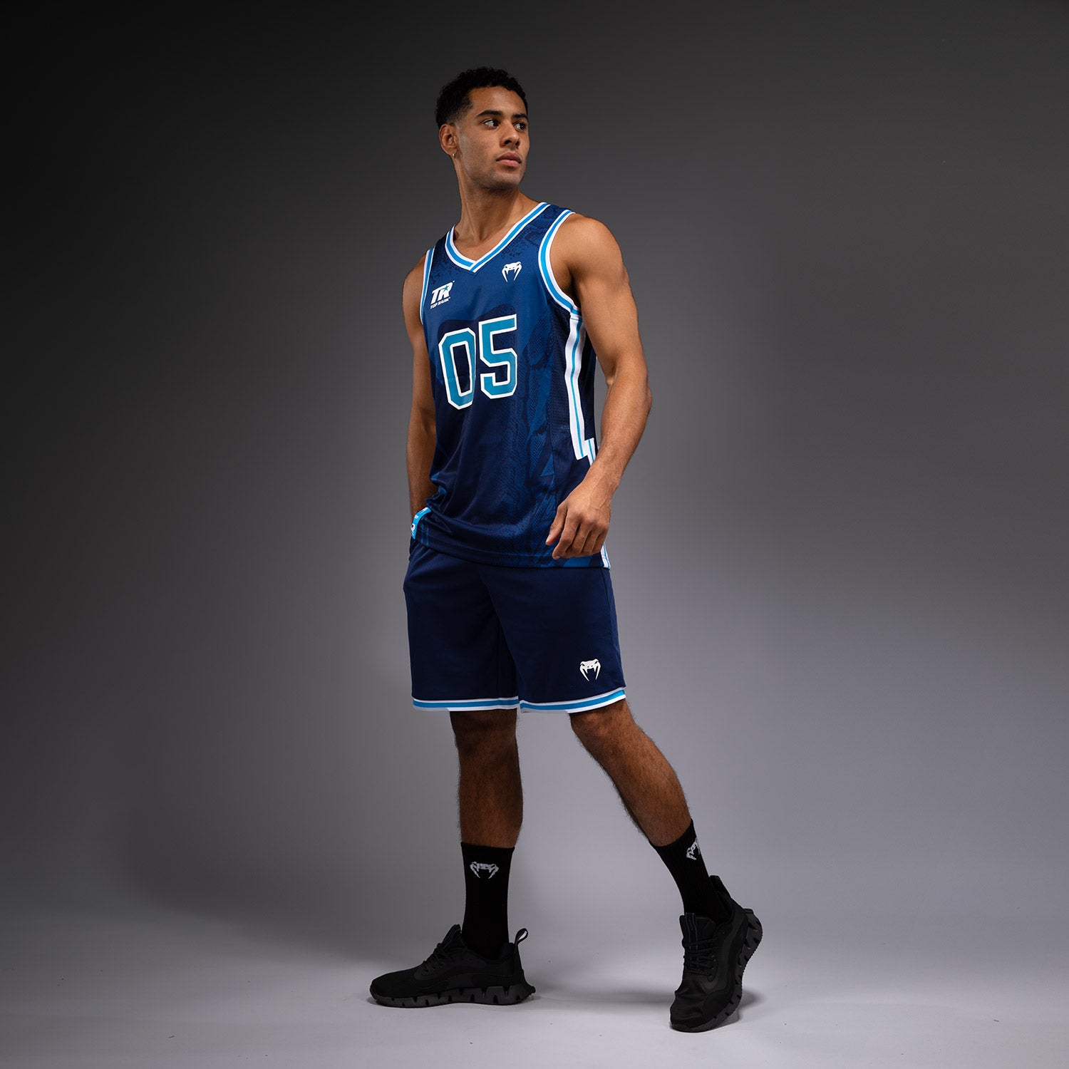 venum-x-top-rank-original-herren-basketballtrikot-marineblau image 4