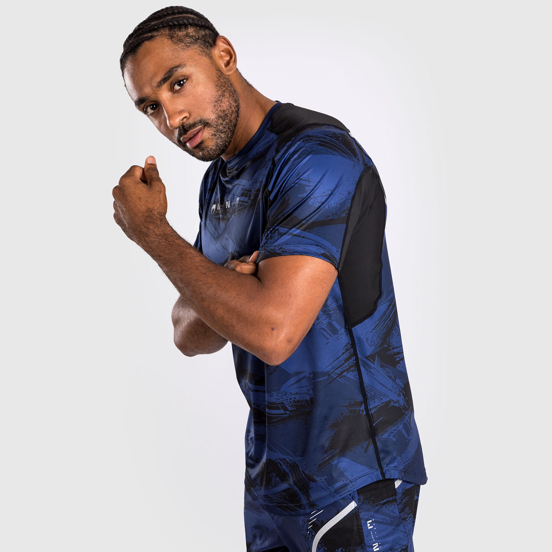 venum-electron-3-0-dry-tech-herren-t-shirt-marineblau image 3