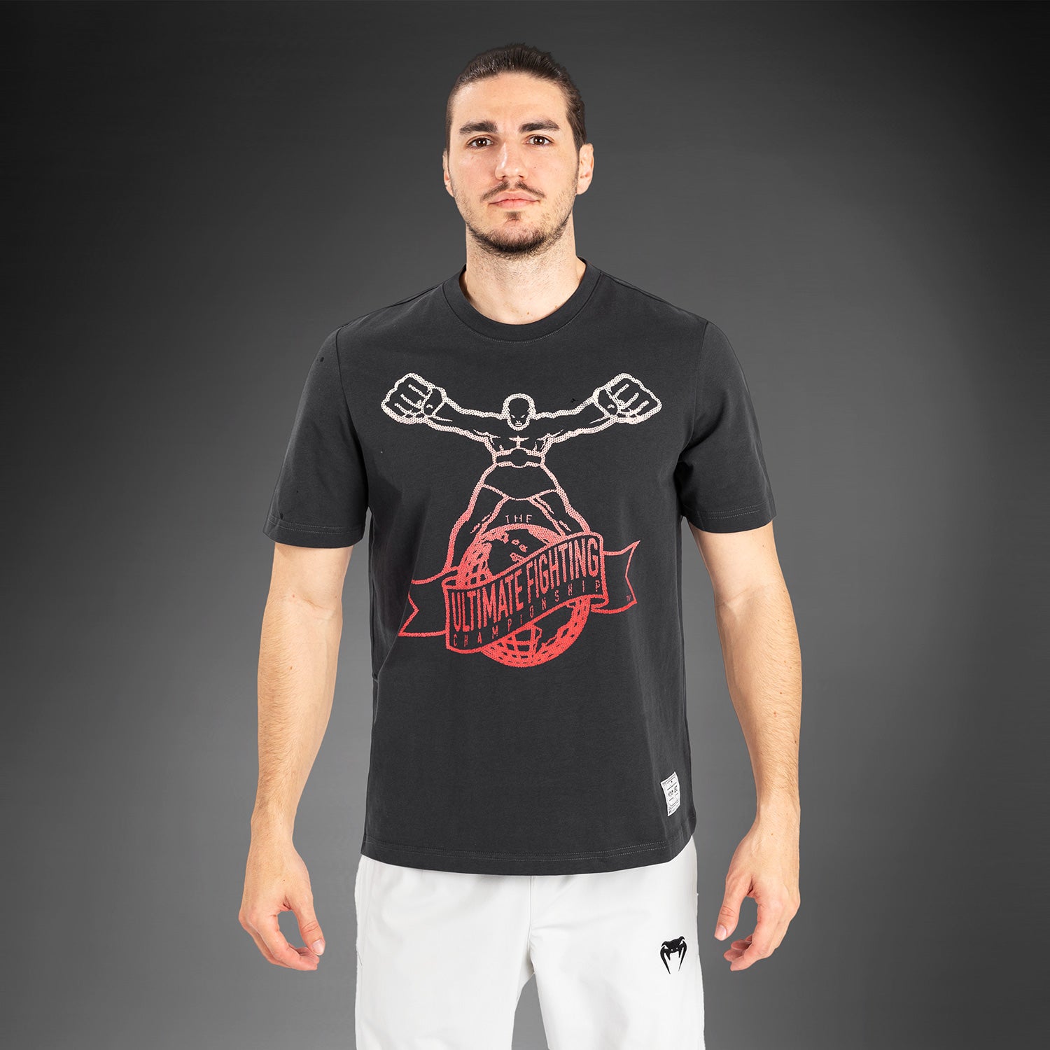 ufc-by-venum-ulti-man-t-shirt-grau-rot image 1